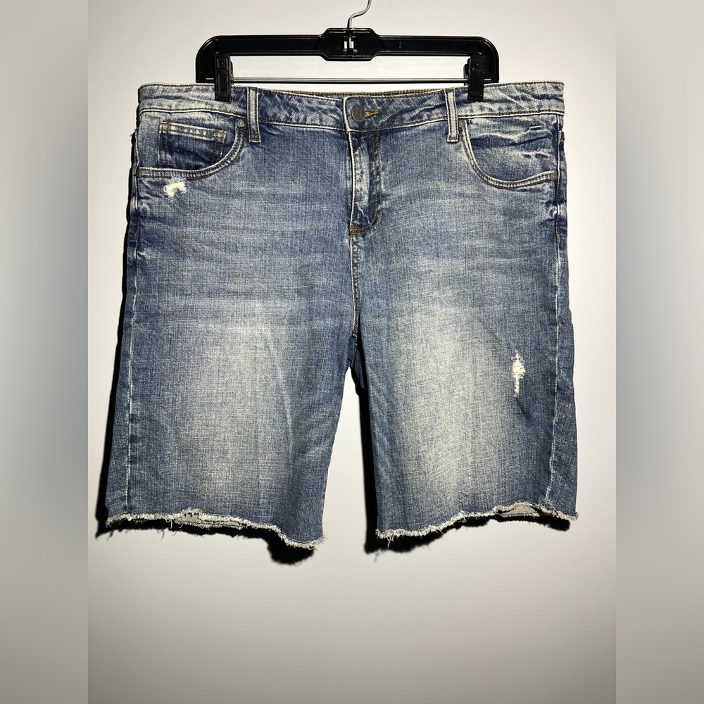Kut from the Kloth Blue Denim Bermuda Shorts